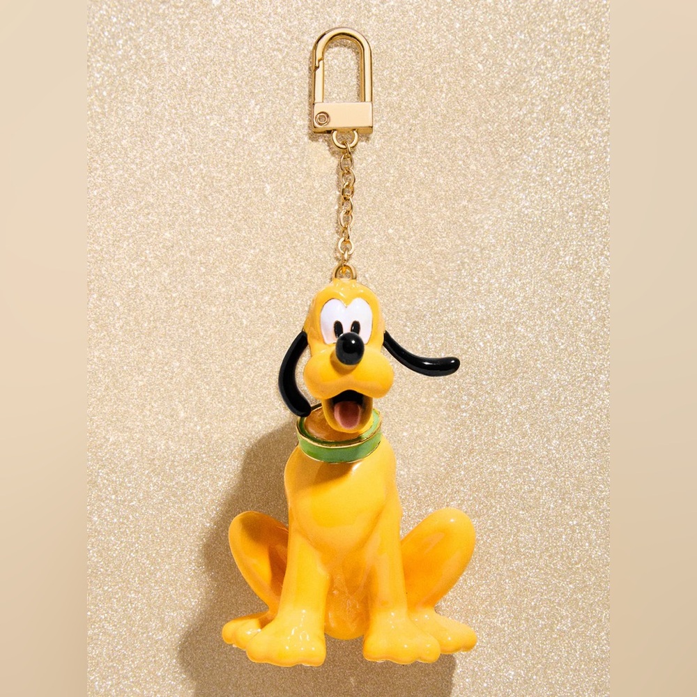 Disney Pluto Classic Enamel Bag Charm NEW